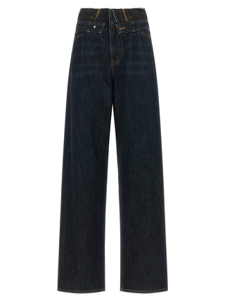 MM6 Maison Margiela Blue Cotton High-Waisted Jean