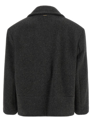 Twinset Gray Wool Coat
