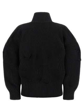 Issey Miyake Black Polyester Full-Length Jacket