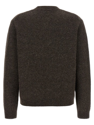 Maison Kitsuné Brown Wool Cardigan