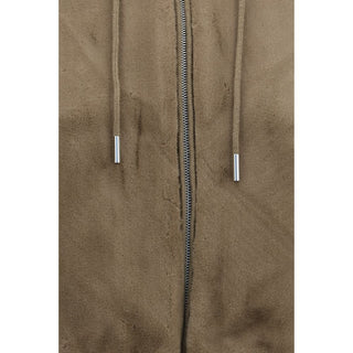 Moose Knuckles Brown Wool Oves Aries Hoodie