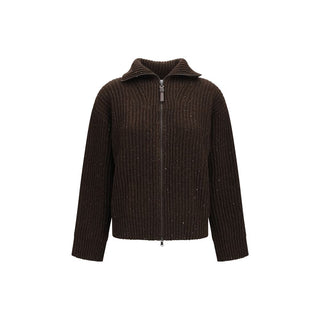 Brunello Cucinelli Brown Cashmere Sweatshirt