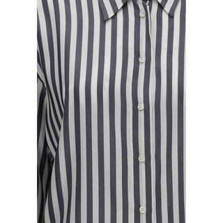 Brunello Cucinelli Multicolor Silk Pattern Shirt