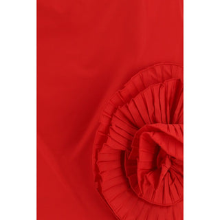 Blumarine Red Polyester Mini Skirt
