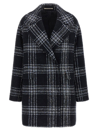Tagliatore Blue Wool Coat