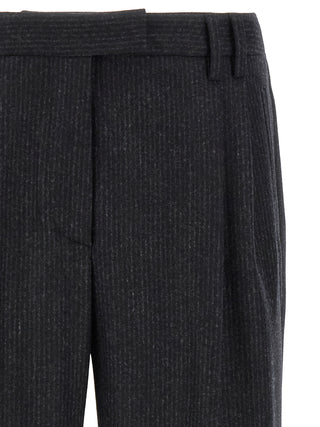 Alberto Biani Gray Wool Casual Pants