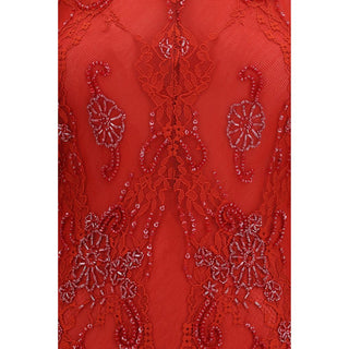 Blumarine Red Polyamide Cocktail Dress
