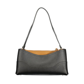 Twinset Nero Polyurethane Women Bag with Compartments and Central Pocket