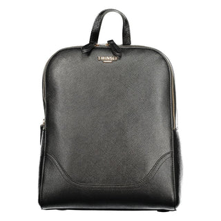 Twinset Black Polyurethane Women Backpack