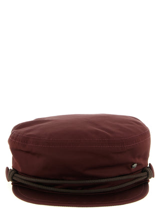 Maison Michel Bordeaux Polyester Fatcap Hat