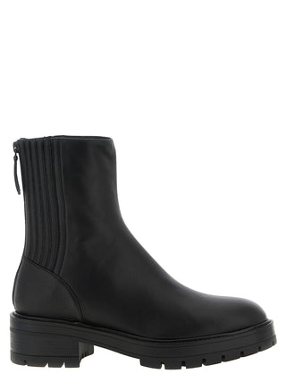 Aquazzura Black Calfskin Ankle Boots