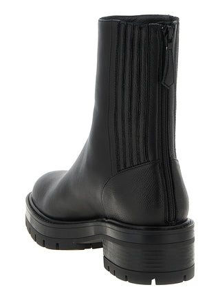 Aquazzura Black Calfskin Ankle Boots