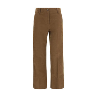 Brunello Cucinelli Brown Cotton Casual Pants