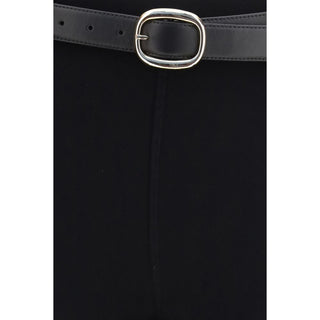 Self-Portrait Black Viscose Leggings