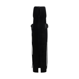 Self-Portrait Black Polyester Casual Dress