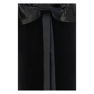 Self-Portrait Black Polyester Casual Dress