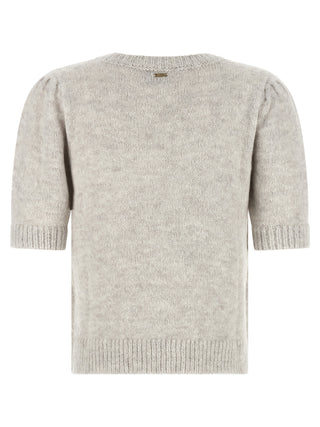 Twinset Gray Marabou Cardigan