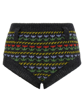 Marni Gray Virgin Wool Bermuda Shorts