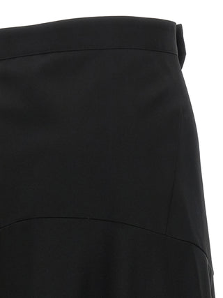 Junya Watanabe Black Wool Flared Pants