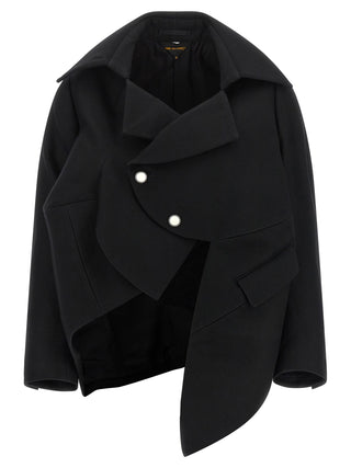 Comme Des Garçons Black Wool Blazer