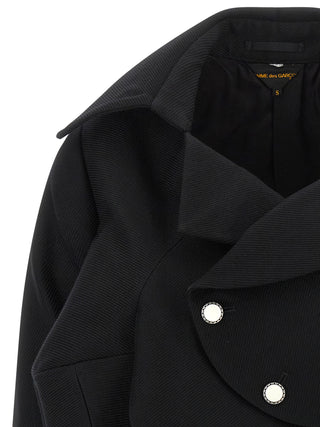 Comme Des Garçons Black Wool Blazer