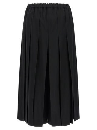 Comme Des Garçons Black Wool Casual Pants