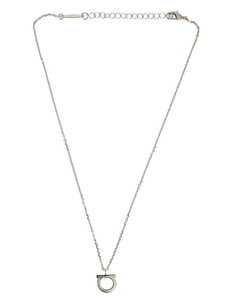 Ferragamo Silver Brass Necklace