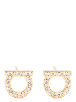 Ferragamo Gold Brass Earrings