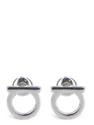 Ferragamo Silver Brass Earrings