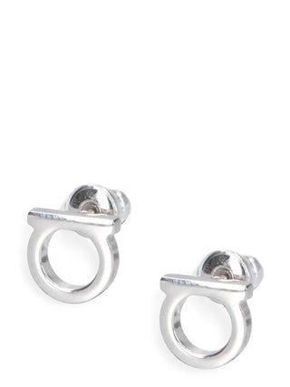 Ferragamo Silver Brass Earrings