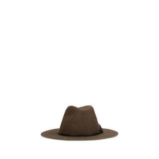 Brunello Cucinelli Brown Eco Fabric Fedora