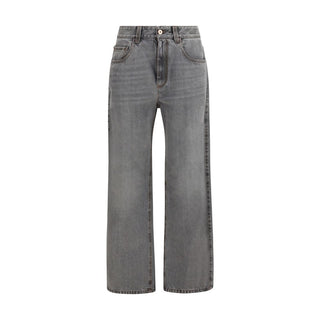 Brunello Cucinelli Gray Cotton Jeans Denim