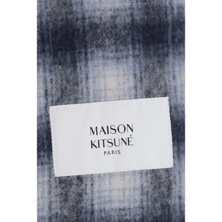 Maison Kitsuné Gray Alpaca Vicugna Pacos Scarf