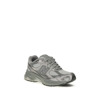 New Balance Gray Fabric Athletic Sneakers