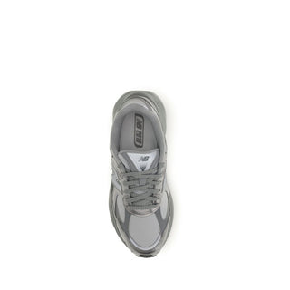 New Balance Gray Fabric Athletic Sneakers