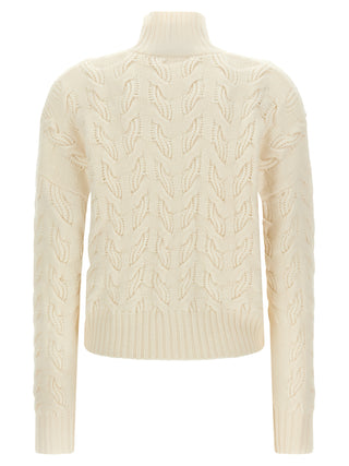Max Mara White Wool Cardigan