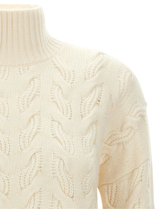 Max Mara White Wool Cardigan