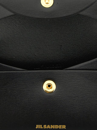 Jil Sander Black Calfskin Cardholder