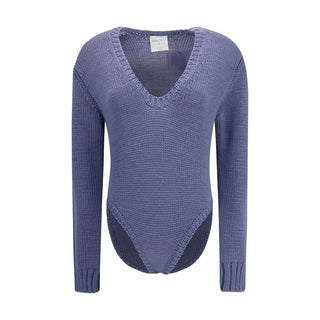 Forte_Forte Purple Wool Oves Aries Bodysuit