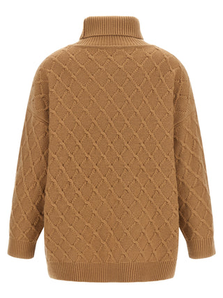 Max Mara Beige Wool Cardigan