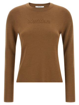 Max Mara Beige Virgin Wool Cardigan