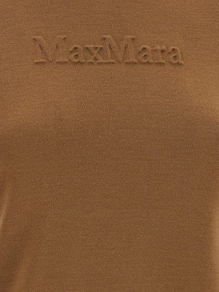 Max Mara Beige Virgin Wool Cardigan