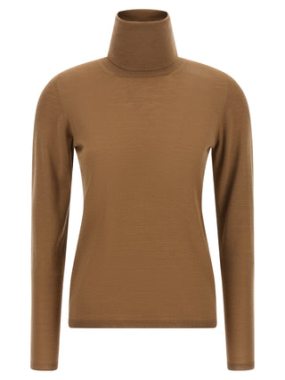 Max Mara Beige Virgin Wool Cardigan