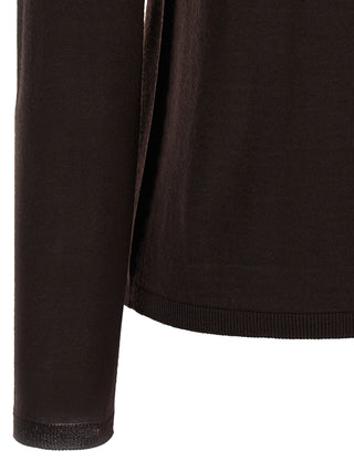Max Mara Brown Virgin Wool Cardigan