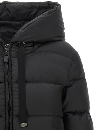 Max Mara Black Polyester Full-Length Jacket