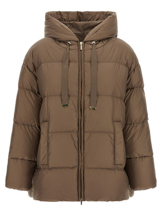 Max Mara Brown Polyamide Full-Length Jacket
