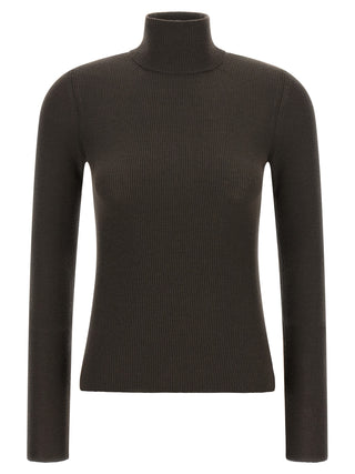 Max Mara Brown Virgin Wool Cardigan
