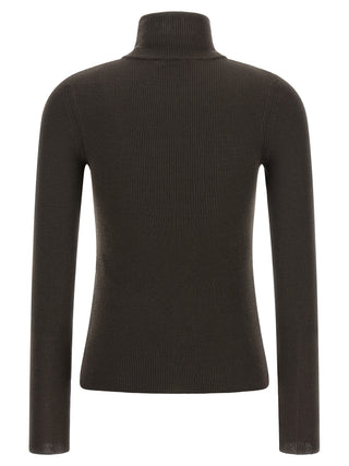 Max Mara Brown Virgin Wool Cardigan