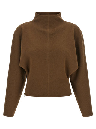 Max Mara Brown Virgin Wool Cardigan
