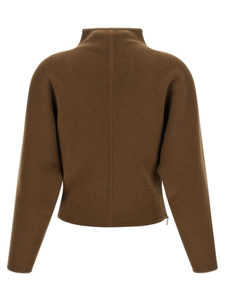 Max Mara Brown Virgin Wool Cardigan